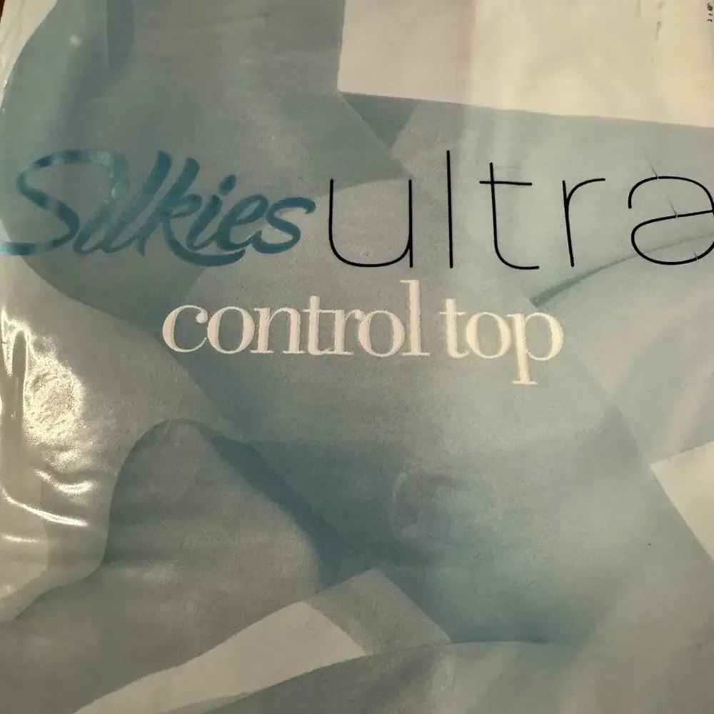 Silkies Ultra Control Top Pantyhose X-Tall Nude Sheer USA New Vintage